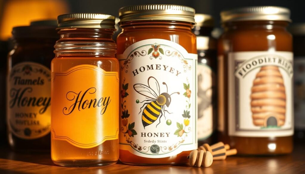 design auswahl honigetiketten